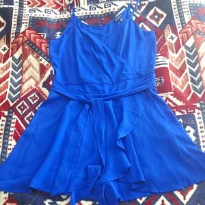 Express Blue Chiffon Romper. Size 6.